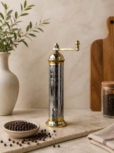 Molinillo de especias metálico con acabado en cobre para uso doméstico, mecanismo manual, molinillo de pimienta, diseños personalizables, precio al por mayor - Product Image 5