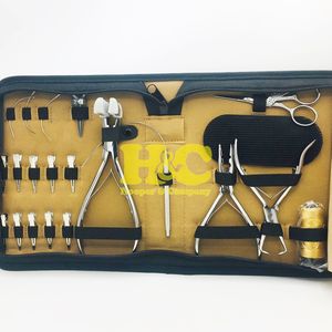 HOOPER COMPANY Kit de pinces à extensions capillaires professionnelles en acier inoxydable noir I-Tip, avec crochets, pinces, boîte et outils de mise en forme - Product Image 5