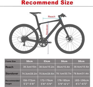 Vélo de course sur route en fibre de carbone RTS T700 avec freins à disque hydrauliques, jeu de roues 700C pour cyclisme professionnel - Product Image 6