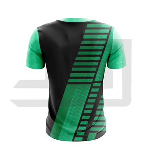 Camiseta Deportiva Personalizada 100% Algodón, Transpirable, Antibacteriana, de Secado Rápido, Cuello en V, Manga Corta, Unisex, para Equipos Escolares - Product Image 2