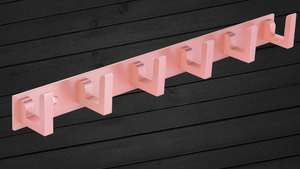 Porte-serviettes mural extra long en laiton antique, robuste, pour salle de bain - Product Image 6