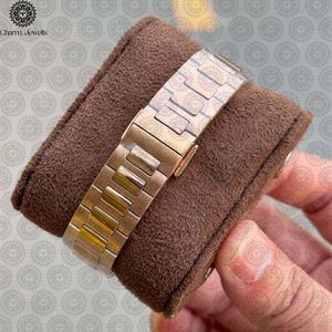 Montre de luxe Charm Jewells en acier inoxydable, boîtier de 40 mm, bracelet en acier inoxydable, cadran analogique, mouvement mécanique automatique pour homme, 10 ATM - Product Image 3