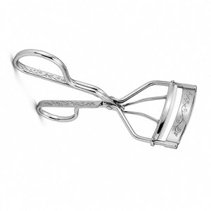 Stainless Steel Eyelash <b>Curler</b> with Floral Engraving Design Lightweight Professional Makeup Tool - Product Image 4