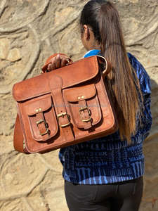 New Arrival Goat Leather Unisex Stylish Messenger <b>Bags</b> Office Use <b>Laptop</b> Handbag Real Handmade Messenger Leather Crossbody <b>Bags</b> - Product Image 2