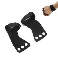 Poignées de main réglables, gants de protection pour la paume, résistants à l'usure, respirants, antidérapants pour l'entraînement (noir)
