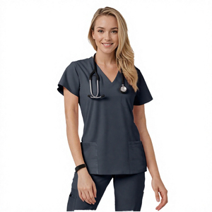 Uniformes de Enfermería, Blusas Médicas, Ropa de Trabajo para Hospitales, Clínicas Dentales y Salones de Belleza, con Logotipo Personalizado, Unisex, Elásticas en 4 Direcciones, Transpirables y de Secado Rápido - Product Image 4