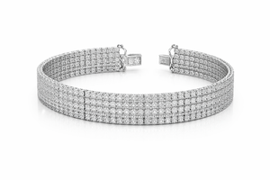 Luxury Pave Diamond Bangle <b>Bracelet</b> 10K 14K Gold VS1 VS2 H-I Color Iced Out Designer Elegant Party Wear Jewelry for Women - Product Image 3
