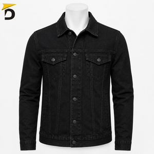 Chaqueta Vaquera Estilosa para Hombre, Impermeable, Transpirable, Ecológica, Estilo Urbano, Detalles Clásicos, Acabado Moderno para un Movimiento Cómodo - Product Image 1
