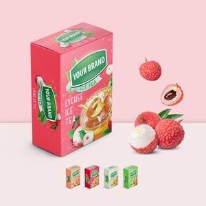 Marque privée Poudre de thé Matcha Poudre de boisson instantanée Poudre aromatique Boisson de jus Boîtes en papier duplex Boîtes à thé - Product Image 3