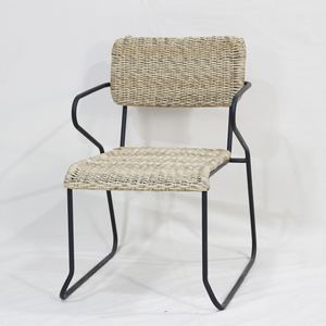 Chaise de jardin confortable à dossier haut Comehome Iron Minimalist Villa pour terrasse extérieure - Product Image 1