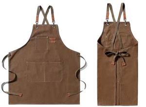 Delantal de Cocina de Algodón de Alta Calidad con Logotipo Personalizado, Delantal de Lona Ajustable para Chef, Barista, Barbacoa, Jardín, Delantales Bordados de Sarga - Product Image 3