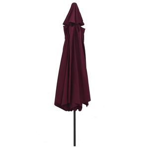 Ombrellone e Base da giardino 153.5 \ "rosso Bordeaux con palo in metallo - Product Image 4