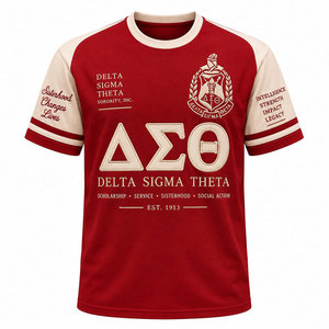 Camiseta de algodón con gráfico de la hermandad Delta Sigma Theta para mujer, camiseta con diseño de vida griega, proveedor mayorista de impresión personalizada - Product Image 5