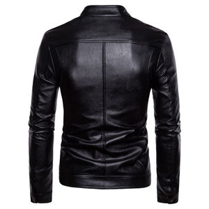 Customized High Quality Unisex <b>Leather</b> Jacket with Custom Logo Waterproof/Breathable Eco-Friendly Autumn - Product Image 3