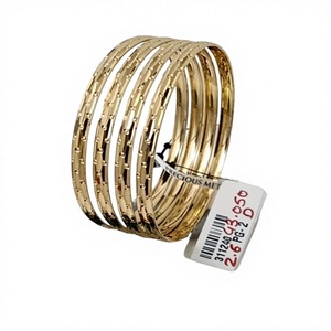 22K <b>Solid</b> <b>Gold</b> Wide Kada <b>Bangle</b> For Women Real Yellow <b>Gold</b> Handcrafted Traditional Indian Broad Bracelet Jewelry Gift - Product Image 1