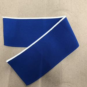 Col en tricot côtelé à motif personnalisable 95% Poly + 5% Sp Écologique Durable 300G-580G/m2 Faible MOQ Échantillon disponible - Product Image 1
