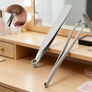 Professional Quality Nose Hair <b>Removal</b> Tweezer Stainless Steel Manual Grooming <b>Tool</b> for Precise Nose Hair Cleaning and Personal - Product Image 5