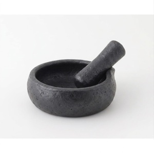 Heavy Duty Cast Iron Mortar And Pestle Set Black Spice Grinder & Herb Crusher Kitchen Tool For <b>Grinding</b> Spices Herbs And <b>Pastes</b> - Product Image 2