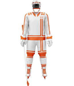 Tenues de hockey sur glace fabriquées en usine pour hommes et femmes, uniformes de hockey sur glace de haute qualité, design personnalisé, prix abordable - Product Image 3