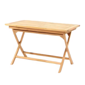 Hot sale furniture <b>square</b> <b>table</b> with long legs made of good quality and durable teak wood modern design - Product Image 1