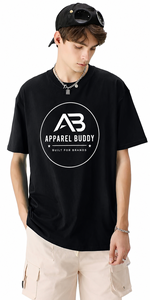 Camiseta de Manga Corta para Hombre, Marca AMY, 100% Algodón, Casual, Sólida, Transpirable, Corte Regular, Personalizable con Logotipo Bordado en la Parte Delantera, Venta al Por Mayor - Product Image 2