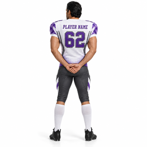 Ventes chaudes - Maillots d'équipe de football américain - Hauts respirants antibactériens - Ensemble d'uniformes personnalisés - Joueurs adultes - Équipes scolaires - Sports - Product Image 3