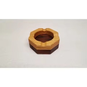 Premium Handcrafted Round Wooden <b>Ashtray</b> For Cigarettes & Cigars Solid Wood Tabletop Ash Tray Vintage Decorative Smoke Catcher - Product Image 5