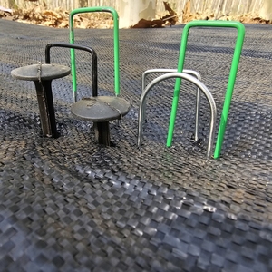 Clous de fixation pour serre extérieure, clous antirouille en acier galvanisé, agrafes pour paillis <span class=keywords><strong>anti</strong></span>-<span class=keywords><strong>mauvaises</strong></span> <span class=keywords><strong>herbes</strong></span>, clous en forme de U, piquets de jardin - Product Image 6