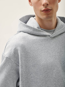 Sudadera con Capucha Extra Grande para Hombre, 100% Algodón, Forro Polar, Diseño con Cremallera, Forro Sólido, Personalizable, a la Moda - Product Image 3