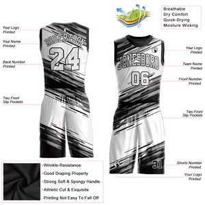 Uniforme de Baloncesto Personalizado de Venta Caliente, Jersey y Pantalones Cortos con Estampado a Juego, Imprime Tu Nombre, Número y Marca del Equipo, Conjunto de Baloncesto - Product Image 2