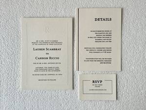 การ์ดอวยพรงานแต่งงานแบบสั่งทำพิเศษ พิมพ์ฟอยล์ด้วยเครื่องพิมพ์แบบ Letterpress บนกระดาษรีไซเคิล 100% ทำมือ ไม่ใช้กระดาษที่ได้จากต้นไม้ ขายส่ง - Product Image 2