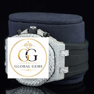 Indian Manufacture Luxury Fully Iced Out Moissanite Diamond Watch for Parties Business and Everyday Fashion Available for Sale - Product Image 4