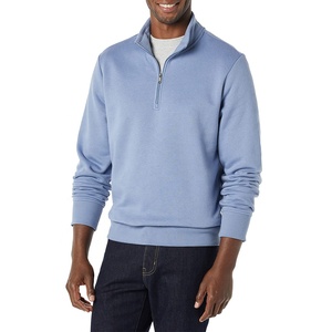 Haute qualité 100% coton polaire sweat-shirt de sécurité personnalisé quart Zip hommes décontracté demi-fermeture éclair sweat léger pour l'automne - Product Image 3