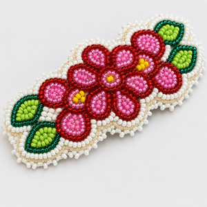 Pinza para el pelo artesanal con bordado y cuentas, ideal para eventos, bodas, fiestas, pasador étnico para mujer, pinzas de pelo a la moda - Product Image 6
