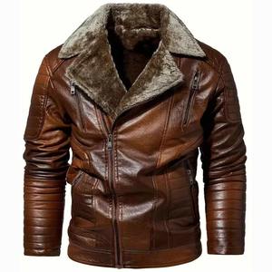 Chaqueta de Cuero para Hombre de Primera Calidad, Estilo Casual, Color Sólido, Ropa Urbana, Nueva Moda, Cómoda, Cuero Genuino - Product Image 1