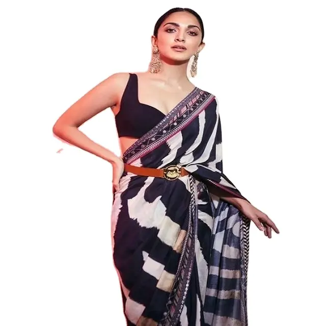 Designer sarees sarees party wear ricamo da sposa lavoro heavy banarasi silk saree sari con camicetta pesante