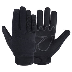 Guantes de Trabajo Mecánicos Amara de Cuero Sintético Reforzado, Certificación CE, 11 oz, Puño Ajustable, Anticorte, Guantes de Seguridad Resistentes - Product Image 1