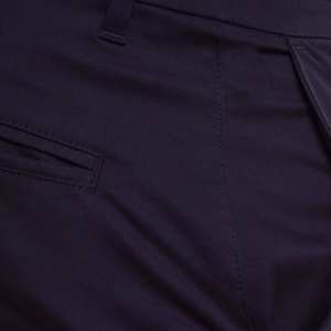 Shorts Chino Slim Fit en Coton Bleu Marine Uni pour la Gym, la Tenue Décontractée ou l'Entraînement - Product Image 4