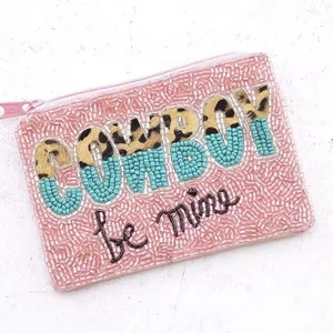 New Arrival American Style <b>Seed</b> Beaded Coin Purse For Wome Coin Pouch Beaded Coin Wallet - Product Image 6