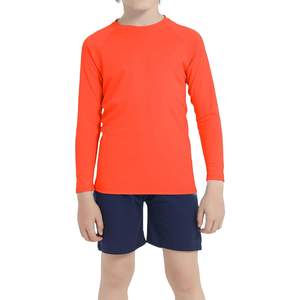 Custom Sublimation <b>Printed</b> Compression Shirts for Adults Kids Breathable Spandex Material UV Protection for <b>Surfing</b> Rash Guard - Product Image 2