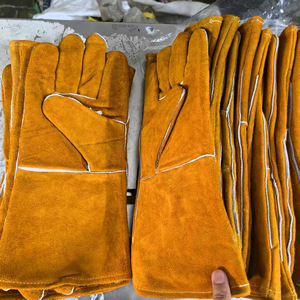 Leather Safety <b>Gloves</b> Wrist Length <b>Thermal</b> Protection Unlined Plain Style Eco-Friendly Daily Outdoor Use Winter Season - Product Image 4