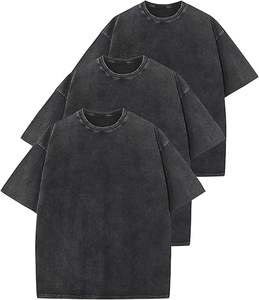 Oversized <b>Tshirts</b> for Men's Acid Wash Cotton Tee Shirts Baggy Boyfriend Vintage Streetwear Tops <b>tshirt</b> - Product Image 1