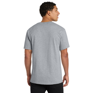 T-shirt tendance pour homme à col en V, manches courtes, style minimaliste décontracté pour le printemps et l'été, usage quotidien, fournisseur de vêtements personnalisés OEM - Product Image 3