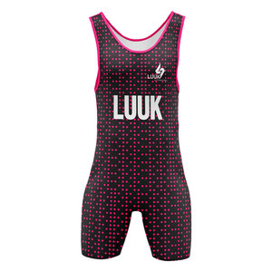 Combinaison de lutte personnalisée avec logo, nom d'équipe et numéro, sublimation intégrale, extensible, séchage rapide, uniforme de lutte - Product Image 1