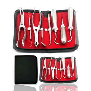 Ensembles dentaires chirurgicaux professionnels en acier inoxydable, outils dentaires manuels réutilisables, certifiés CE Classe I pour le traitement oral clinique - Product Image 1