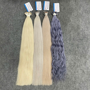 Extensions de cheveux humains vietnamiens de qualité supérieure 2026, kératine à pointe plate, couleur russe, en vrac, pour salon de coiffure - Product Image 6