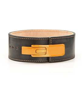 Ceinture de musculation avec boucle à levier dorée, ceinture de gym avec choix de couleur personnalisé - Product Image 1