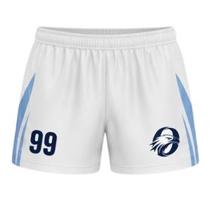 Pantalones Cortos de Balonmano Bicolor Blanco y Azul para Hombre, Ropa Deportiva de Poliéster, Uniforme de Equipo, Ropa de Entrenamiento y Competición - Product Image 1