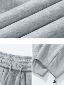 <b>Men's</b> Mid Waist Loose Fit <b>Baggy</b> <b>Trousers</b> Relaxed Straight Leg Breathable Polyester/Cotton Acid Wash Elastic Sporty Pants - Product Image 6
