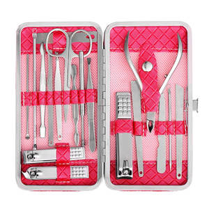 Kit professionnel de soins des ongles et pédicure : coupe-ongles, limes, polissoirs, repousse-cuticules, outils de soin des pieds - Product Image 1